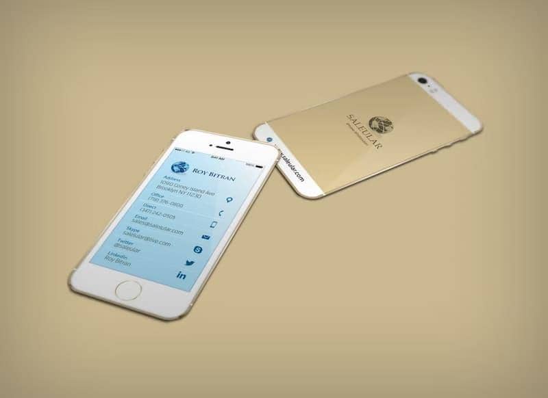 Apple Cell Phone Dealer Business Card - سفارش طراحی کارت ویزیت مشهد